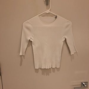 Vince white stretch top